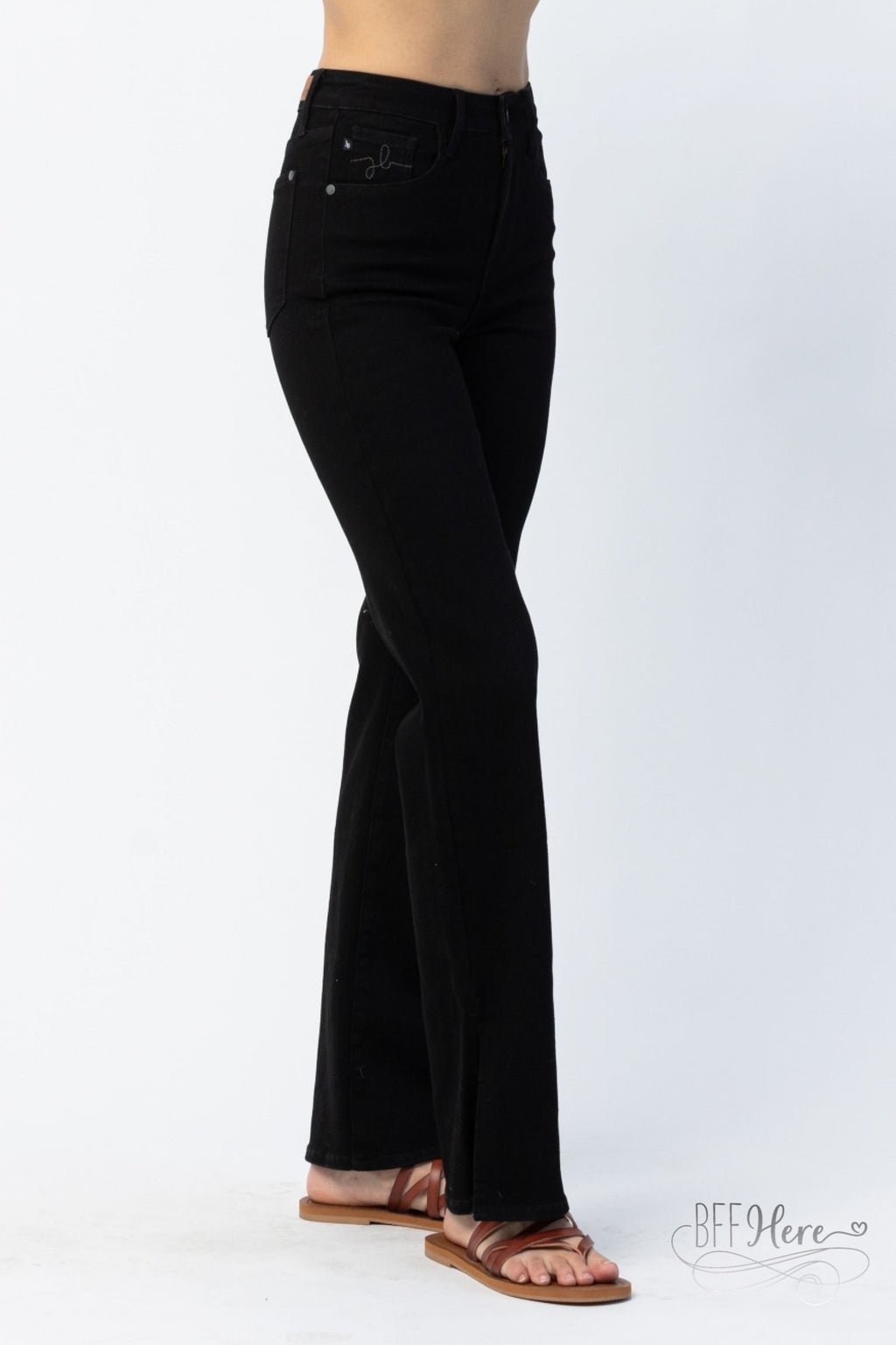 Lisette Black High Waisted Jeans by Judy Blue - BFF Here