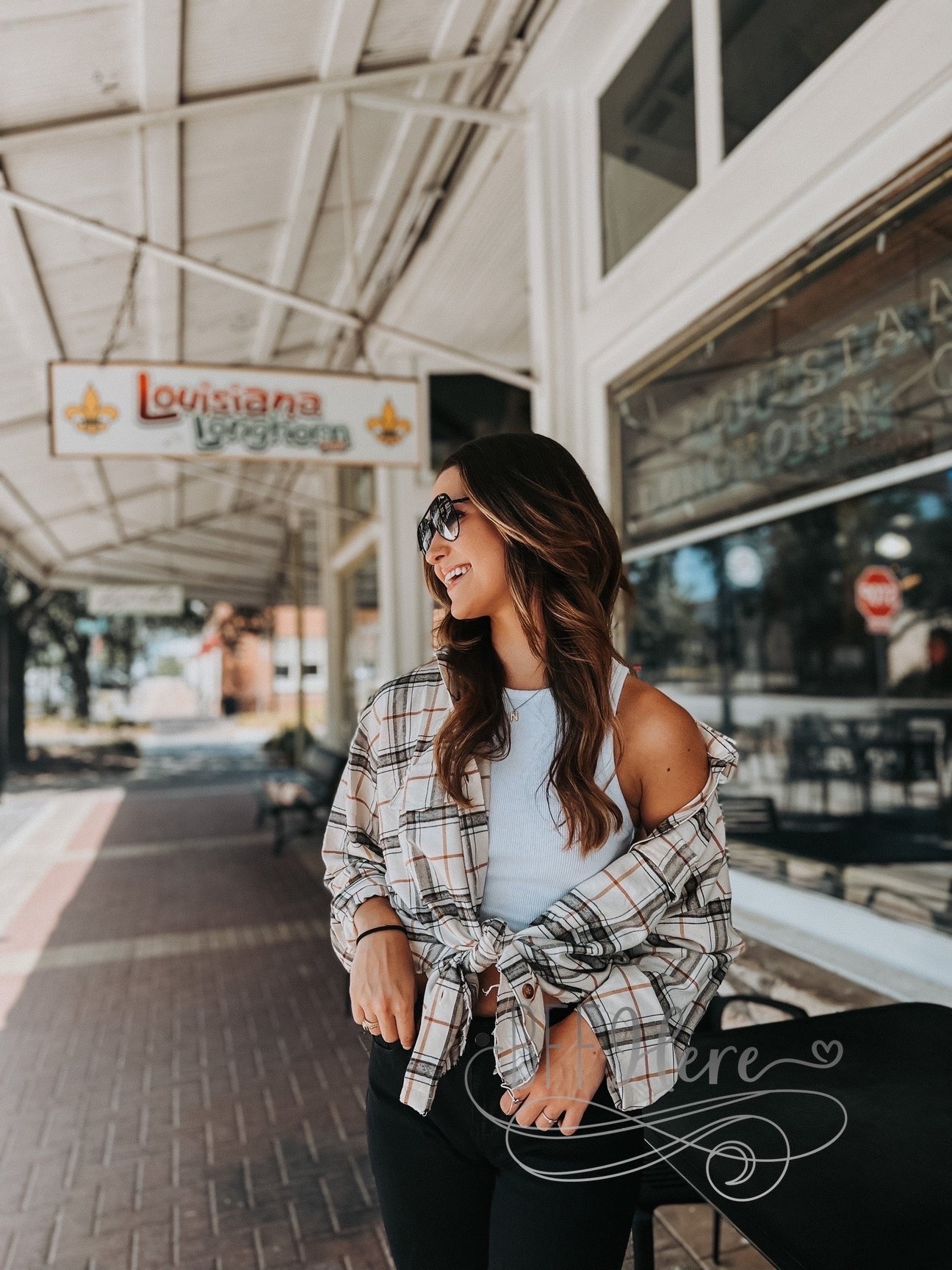 Montana Distressed Plaid—Cream - BFF Here