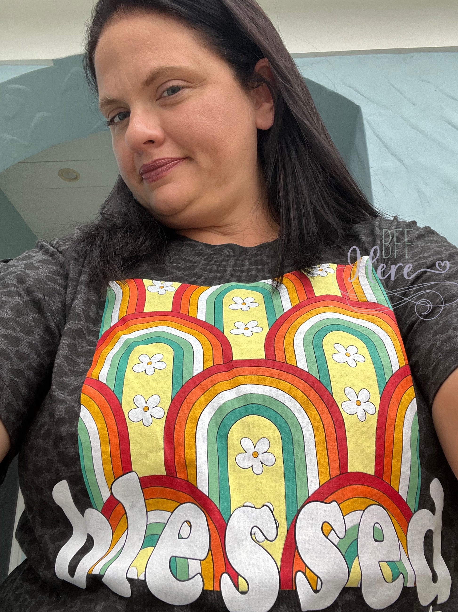 Blessed Rainbow T-Shirt - BFF Here