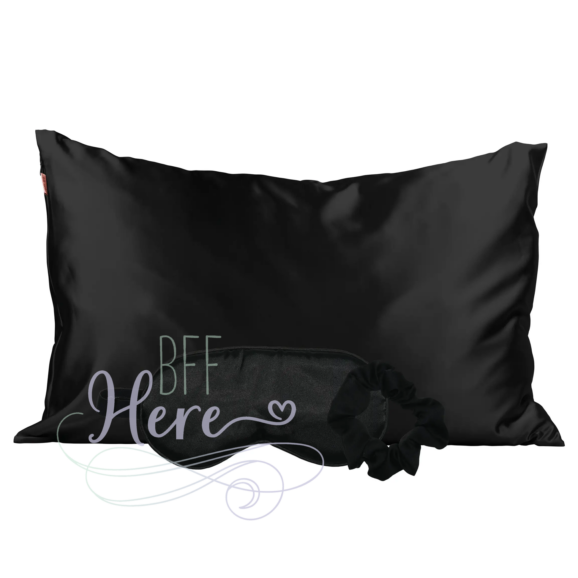 Satin Sleep Set - Black - BFF Here