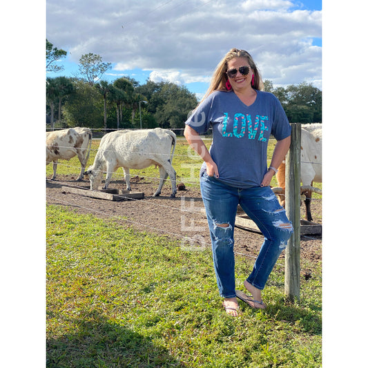 Cheetah Love T-Shirt -- Choice of Size - BFF Here