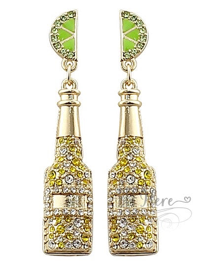 Beer With Lime Earrings - BFF Here