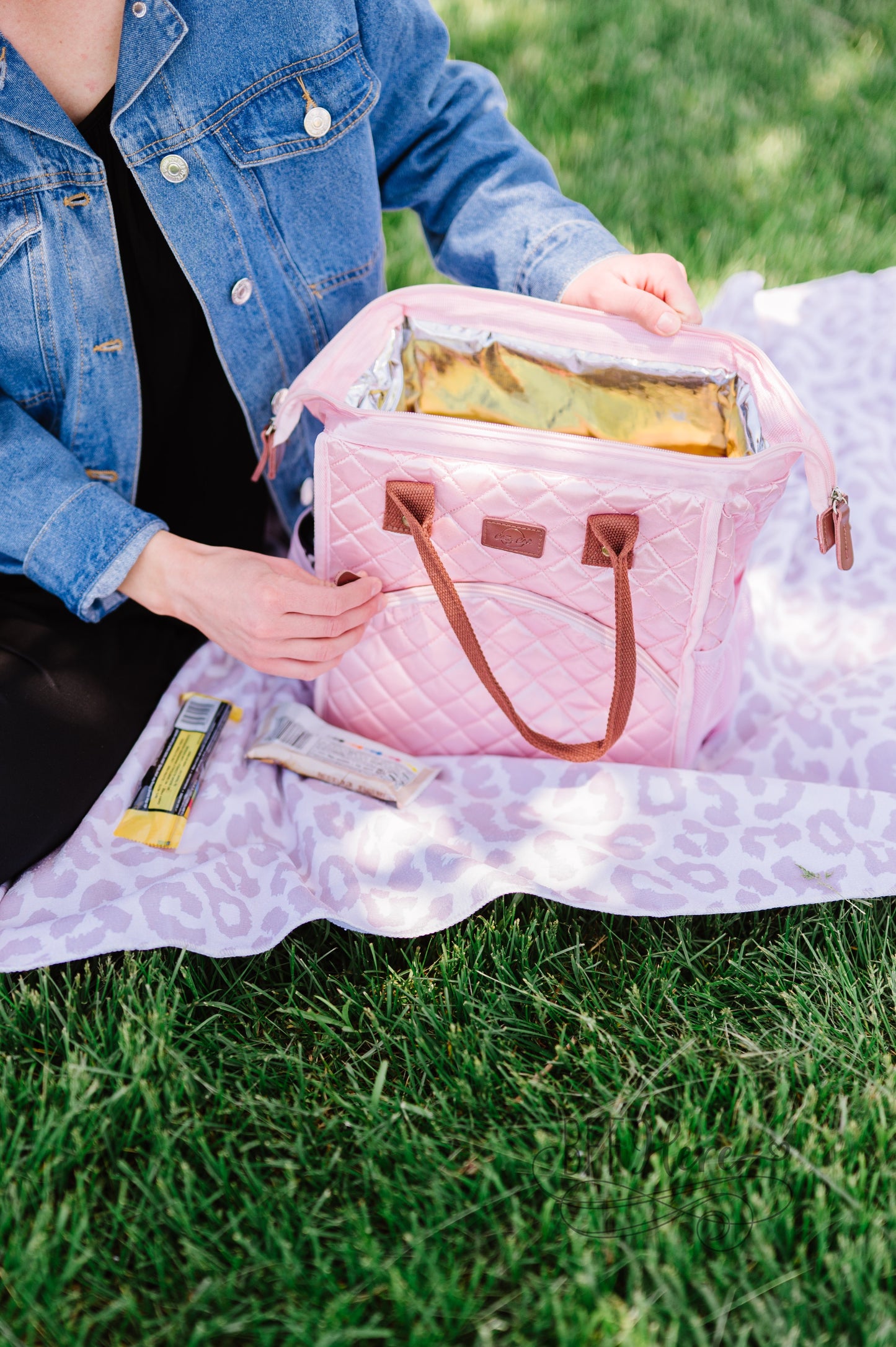 Trendy Cooler Lunchbox / Pink Quilt - BFF Here