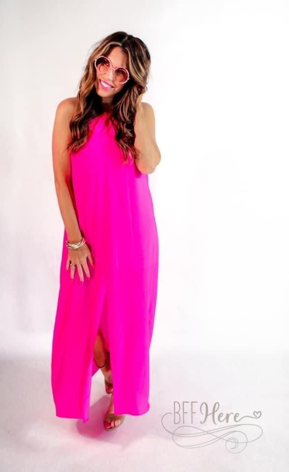 PREORDER-Carmen Maxi Dress / Pink - BFF Here