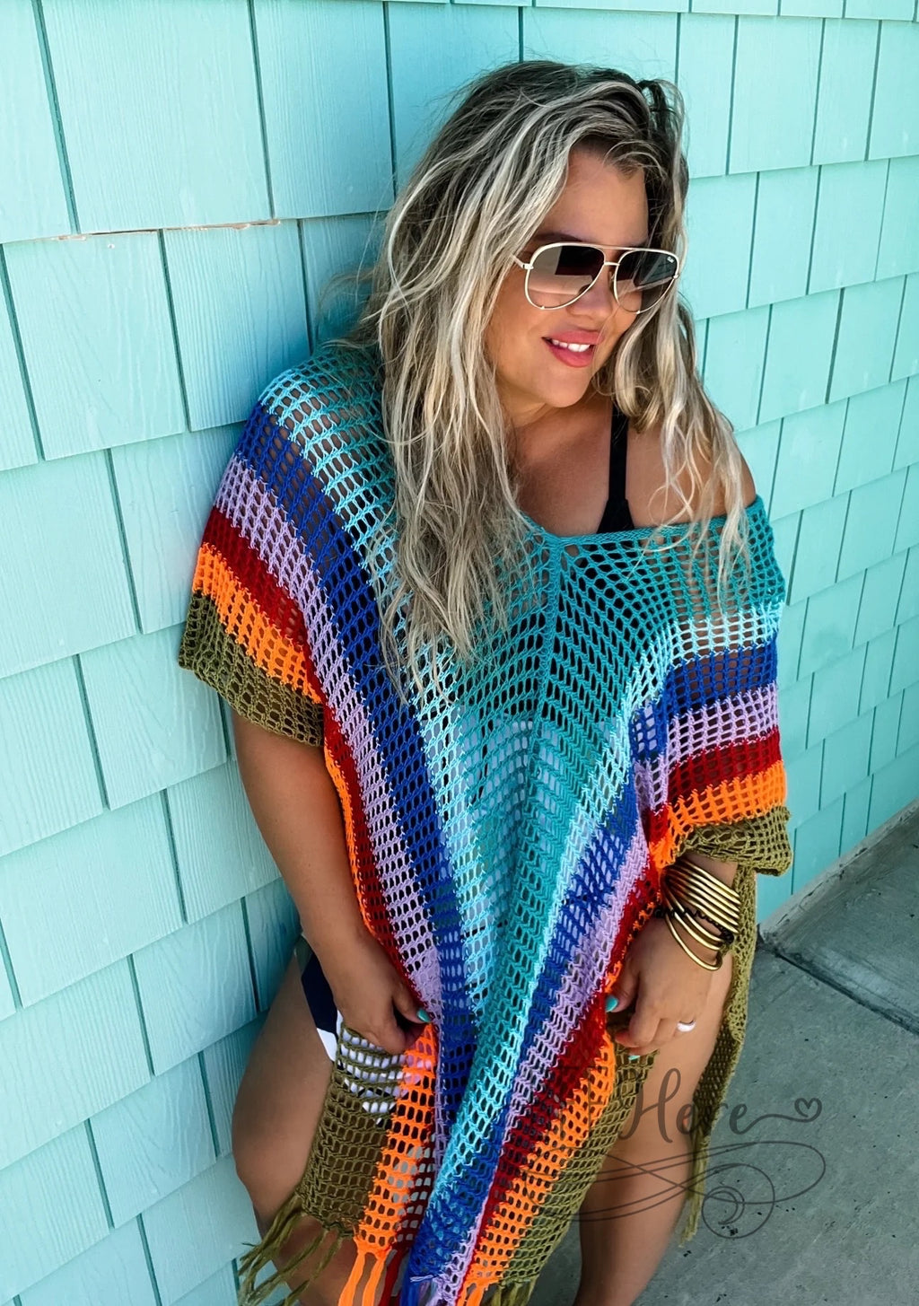 PREORDER — Cancun Coverup / Aqua - BFF Here