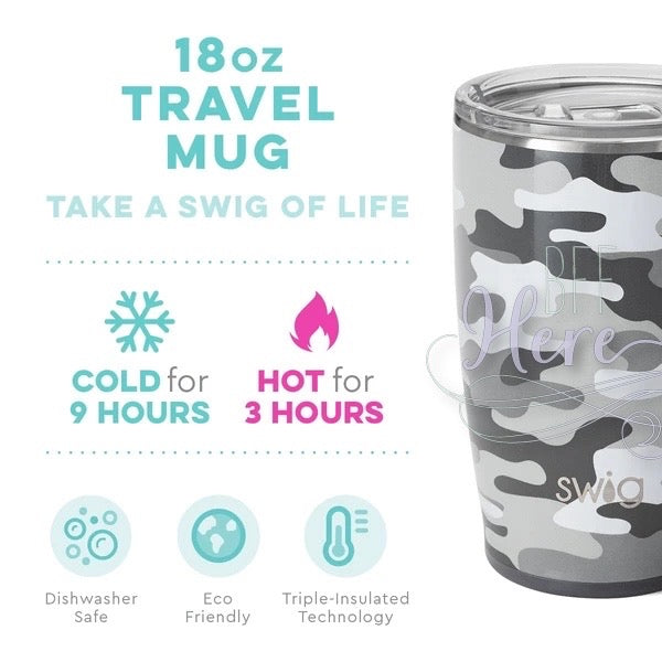 Incognito Camo Travel Mug (18oz) by Swig Life - BFF Here