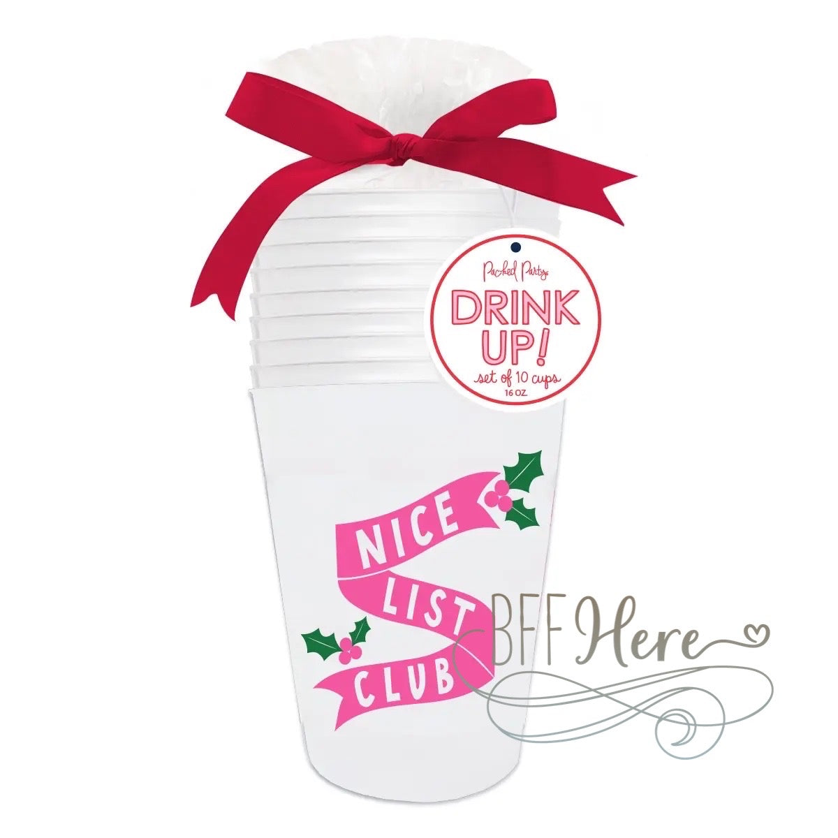 PREORDER— Nice List Club Cupstack by Packed Party - BFF Here