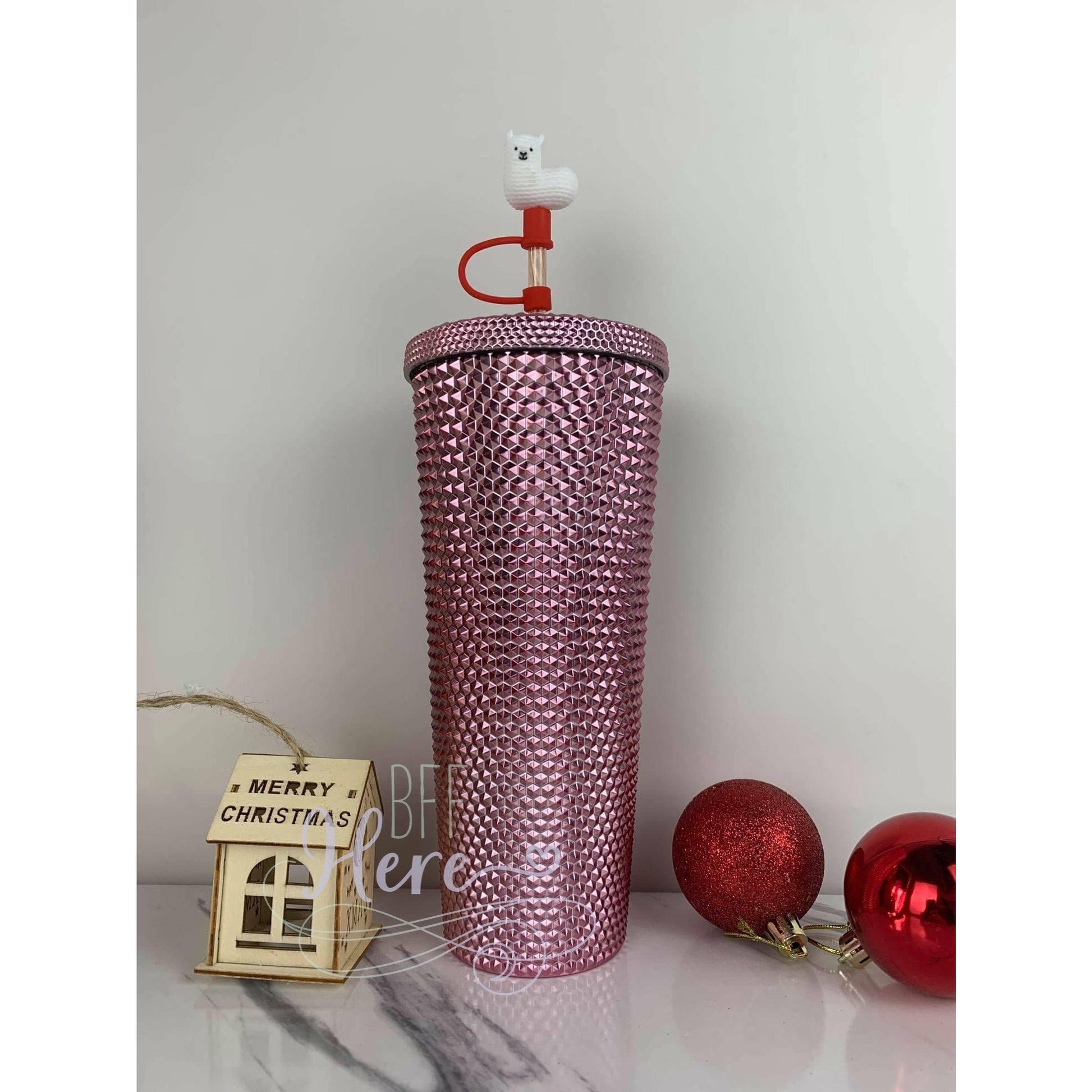 Holiday Studded Tumbler -- Choice of Color - BFF Here