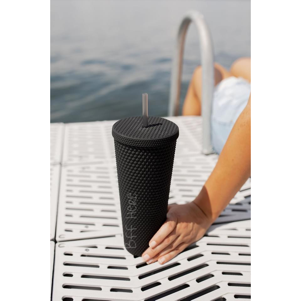 Studded Tumbler — Black Matte - BFF Here
