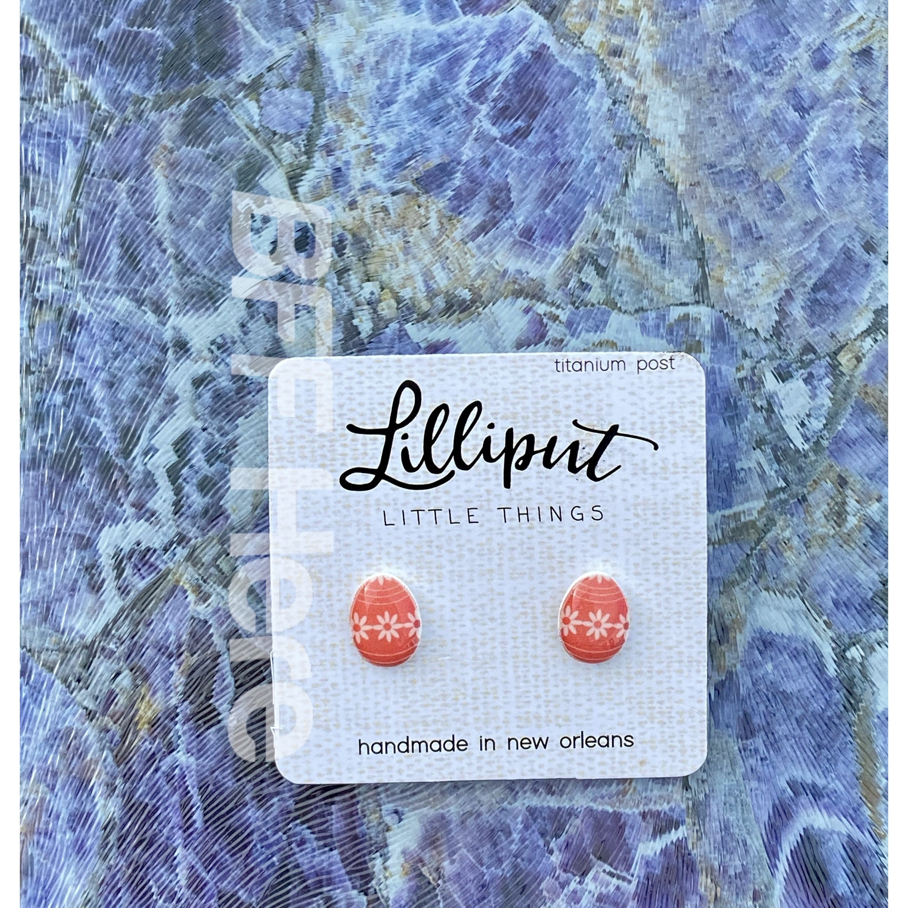 Easter Egg Earrings -- Choice of Color - BFF Here