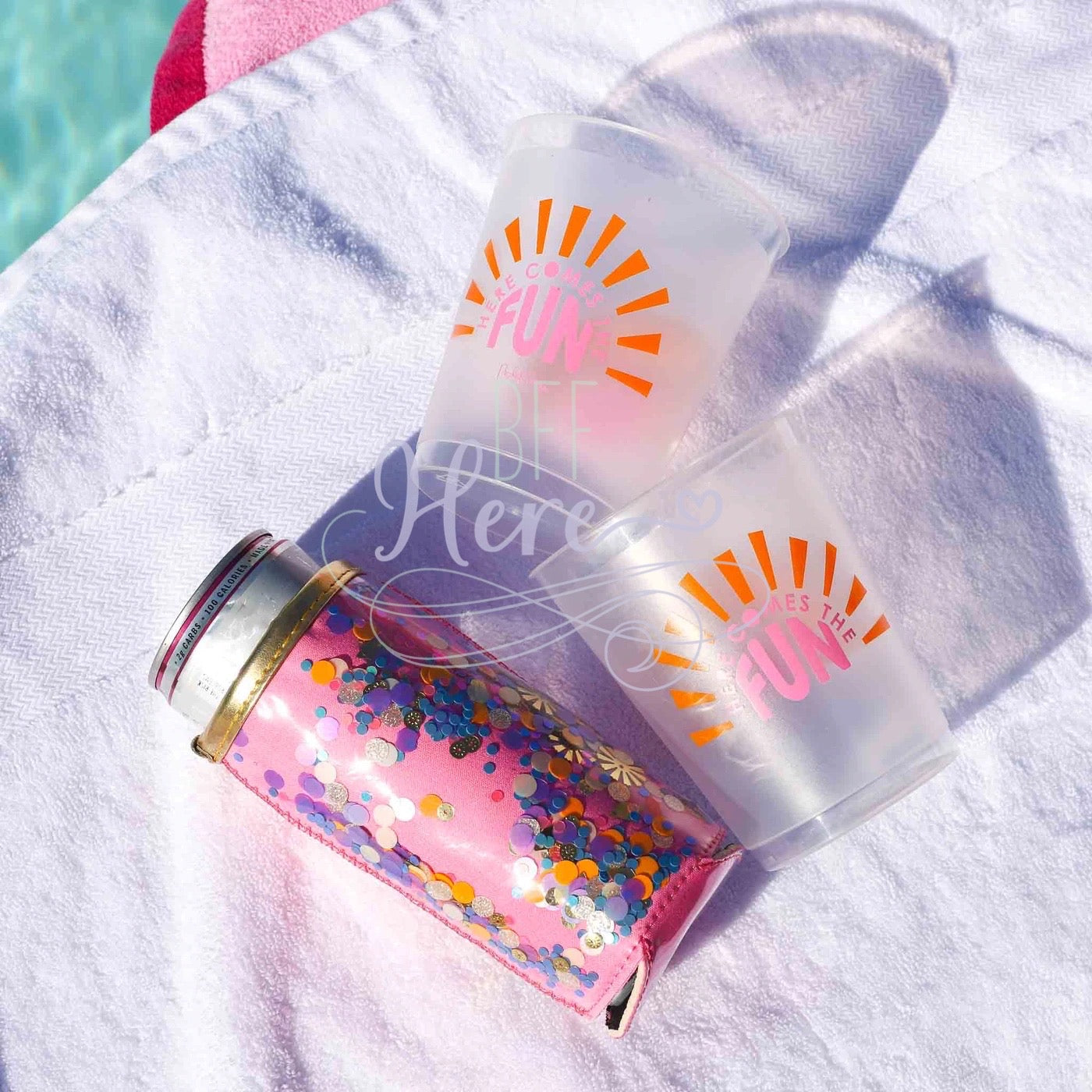 The Skinny Confetti Can Cooler by Packed Party - BFF Here