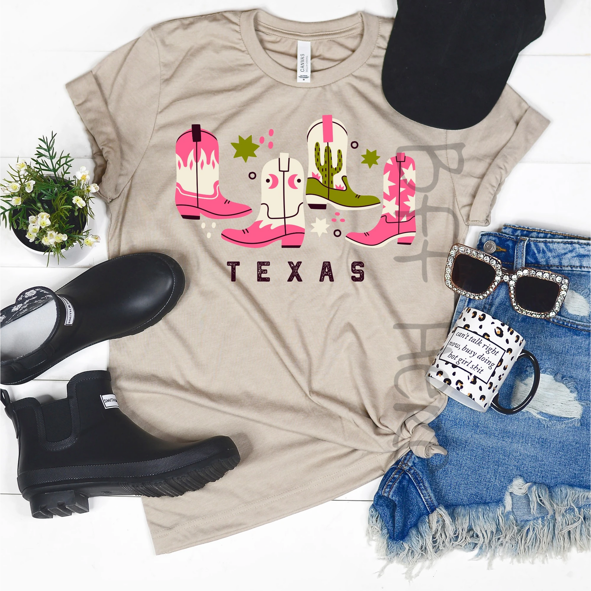 Texas Boots T-Shirt - BFF Here