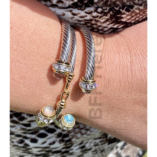 Jet Setter Stackable Cable Bracelet -- Choice of Color - BFF Here