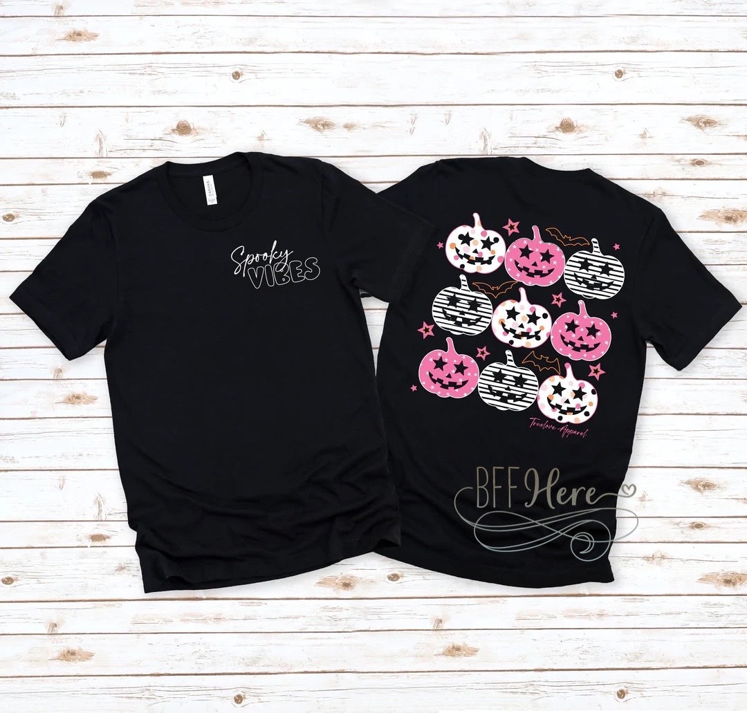 Spooky Vibes- Funky Pumpkins T-Shirt - BFF Here