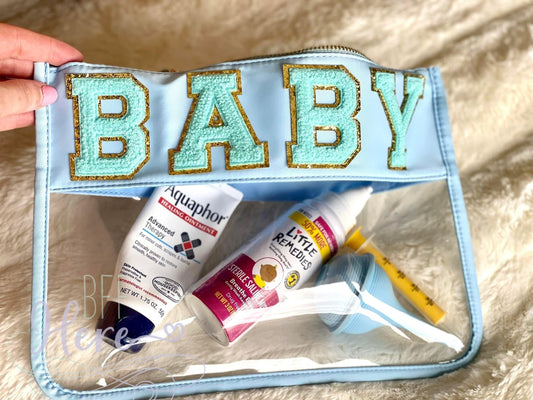 Nylon Clear Bag: Blue Baby - BFF Here