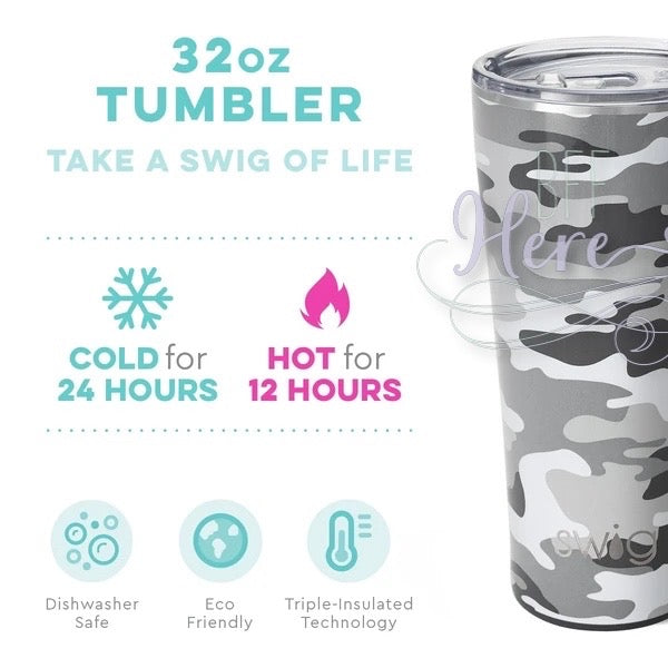 Incognito Camo Tumbler (32oz) by Swig Life - BFF Here