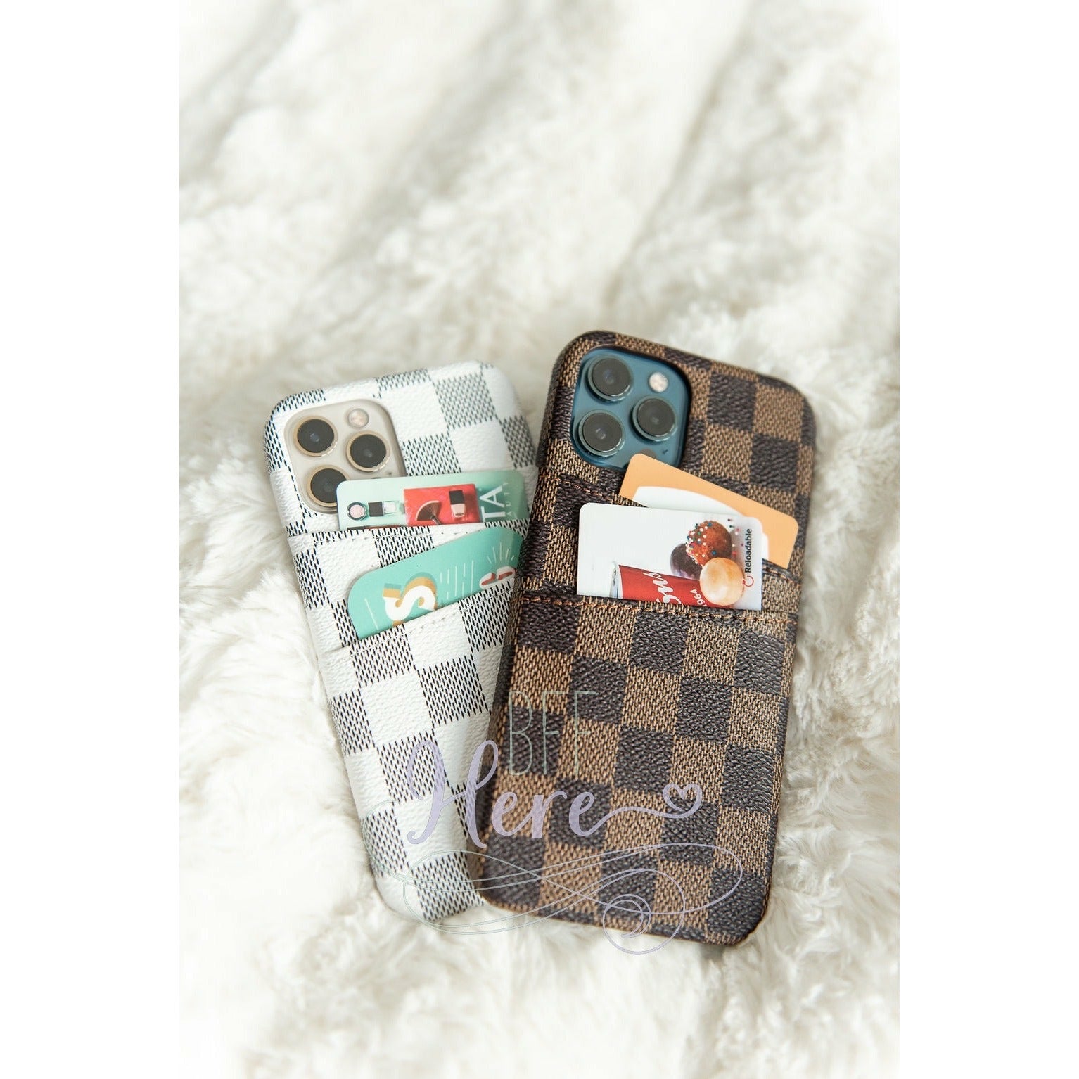 iPhone Checkered Wallet Case -- Choice of Color - BFF Here