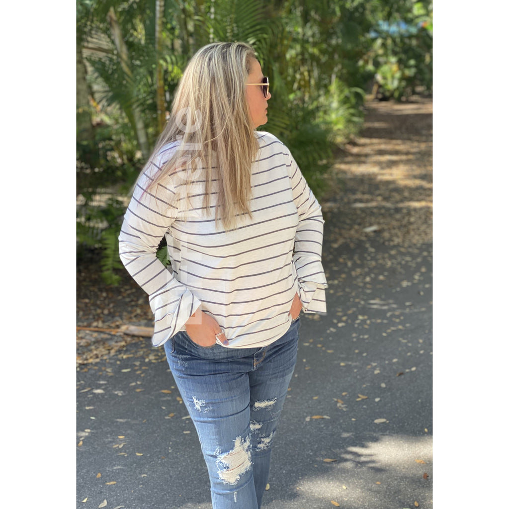 Riley Ruffle Sleeve Top - BFF Here