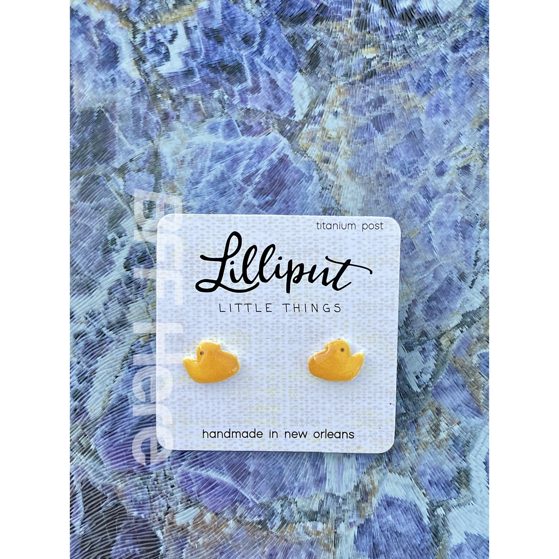 Yellow Marshmallow Chick Earrings - BFF Here