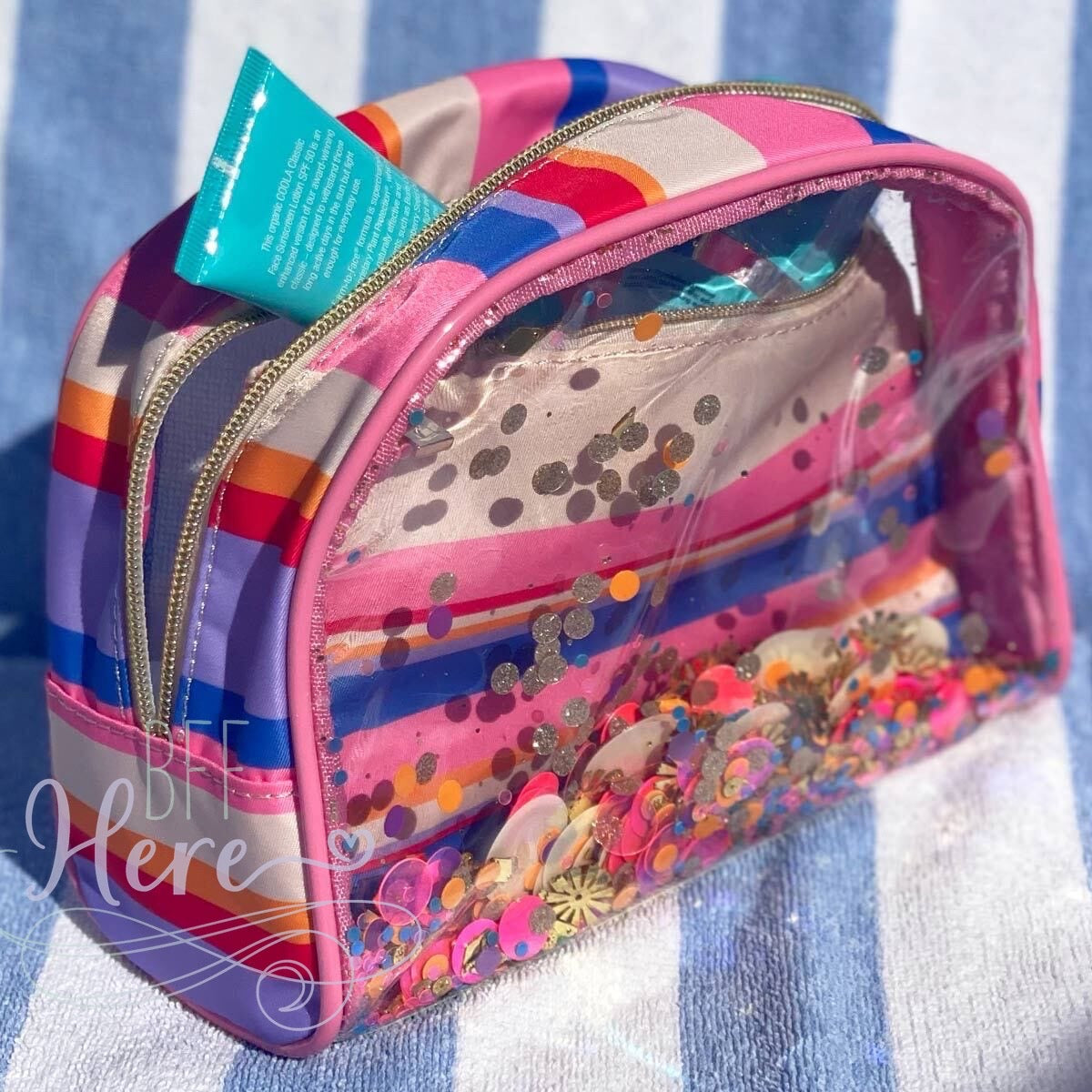 Spread Thin Travel Cosmetic Bag Set by Packed Party - BFF Here