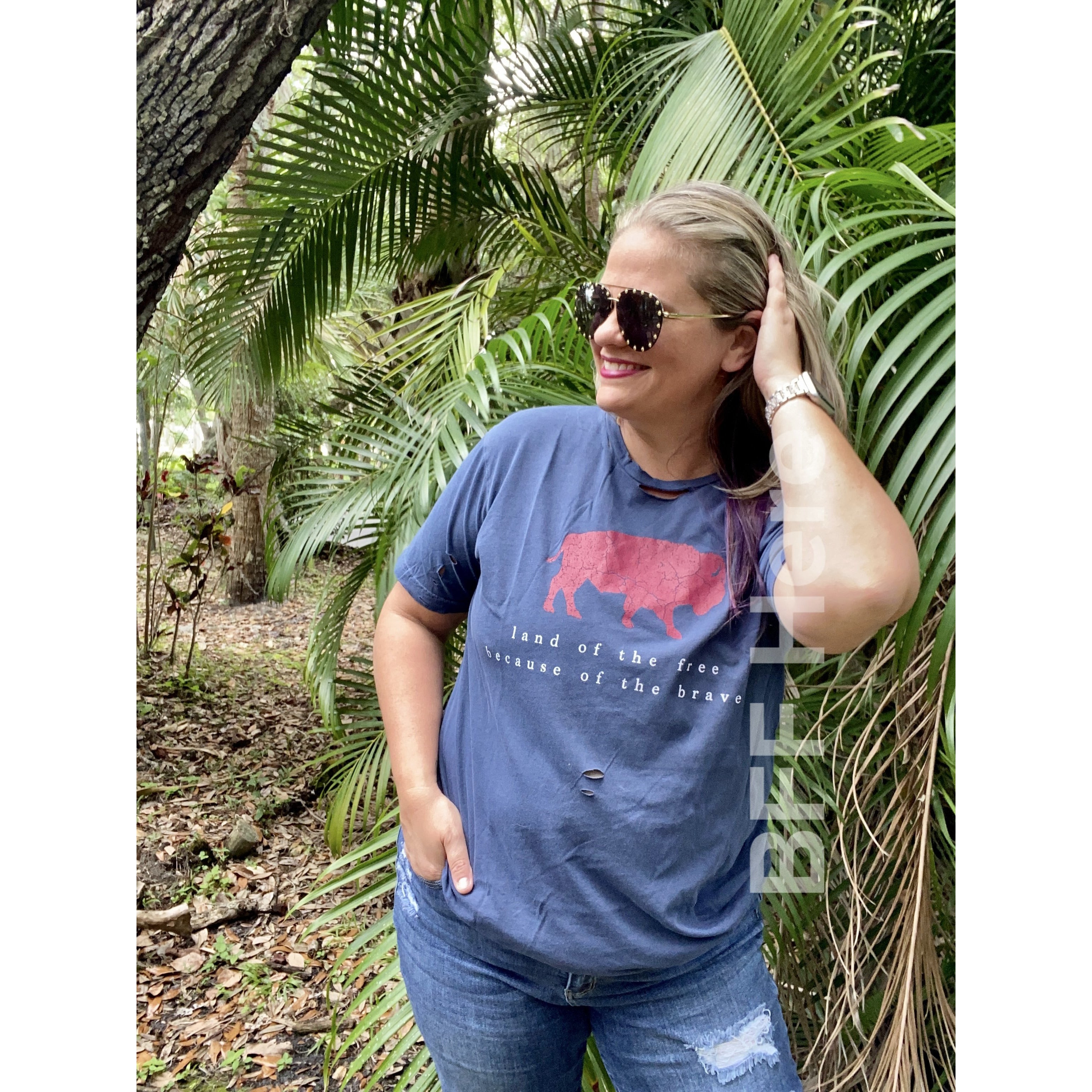 Land Of The Free T-Shirt - BFF Here