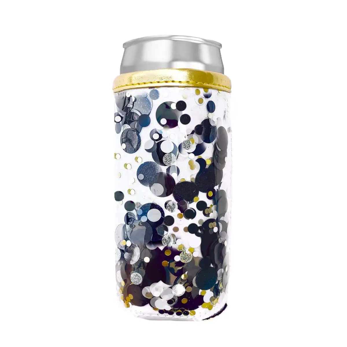 The Spirit Squad Collection — Confetti Skinny Can Cooler - BFF Here