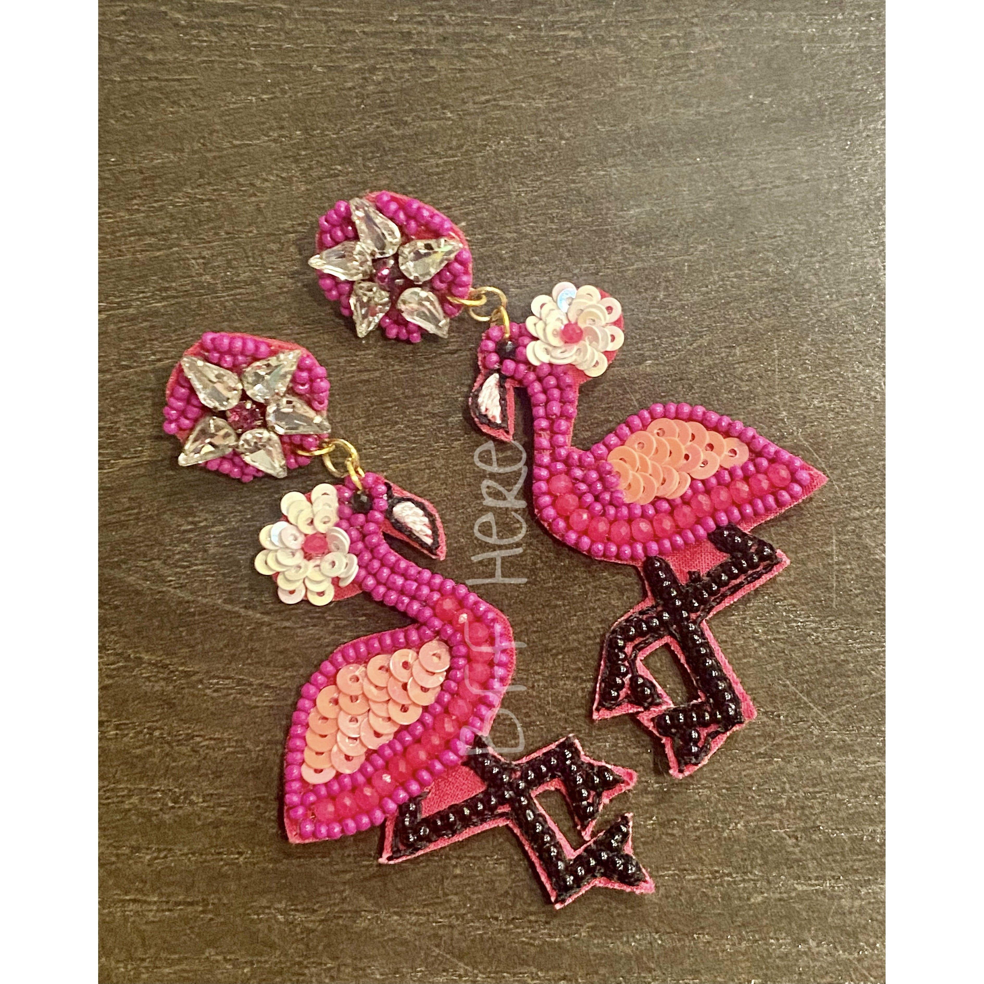 Pinky The Flamingo Earrings - BFF Here