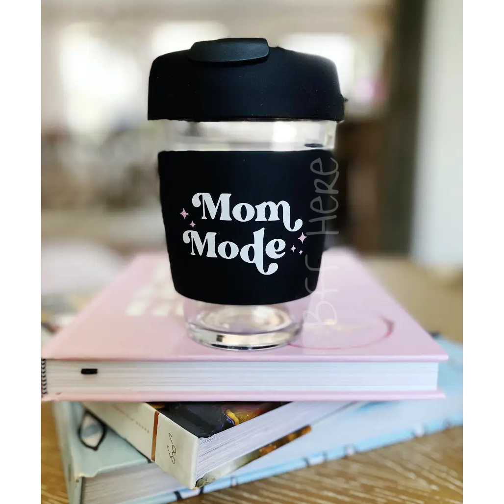 Glass Coffee Mug - Mom Mode - BFF Here