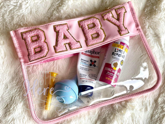 Nylon Clear Bag: Pink Baby - BFF Here