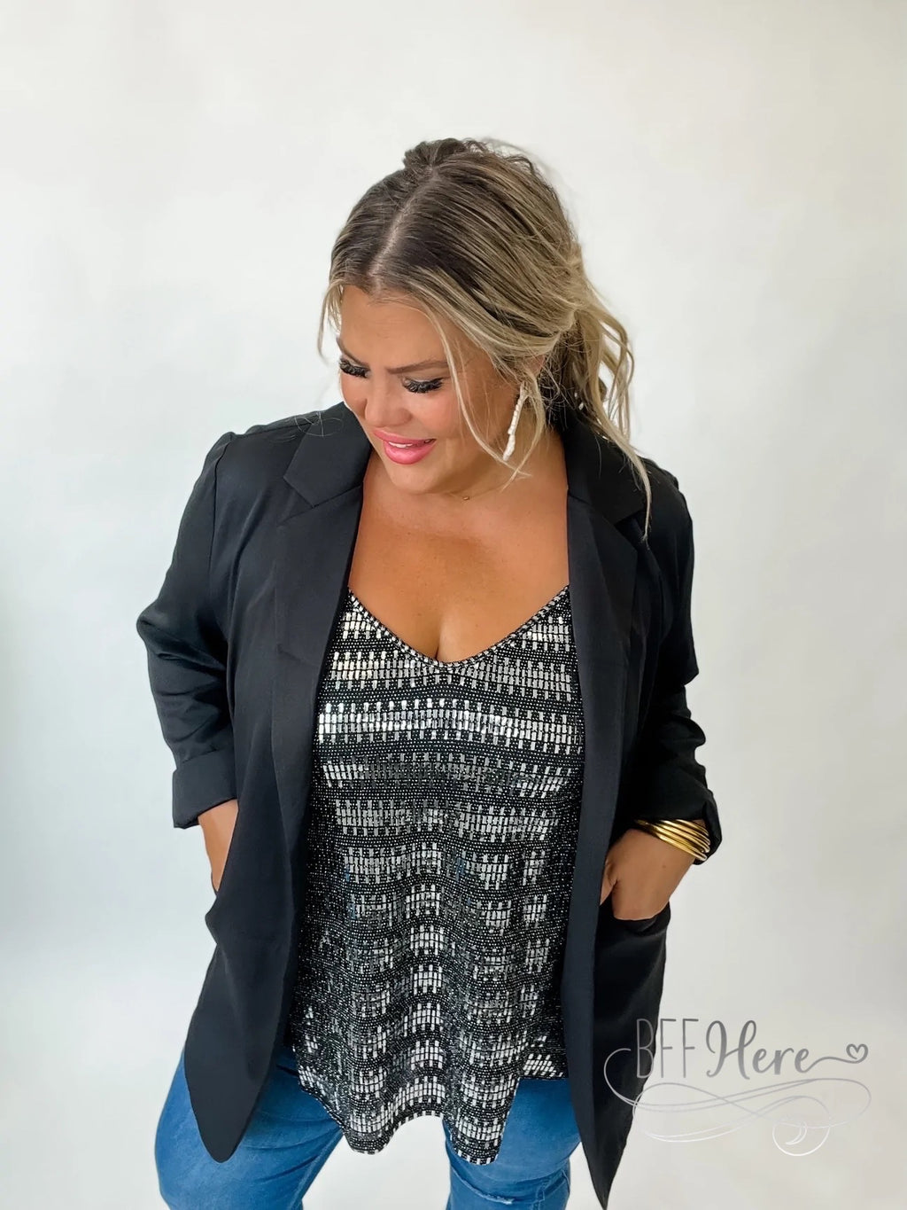 PREORDER—Portia Sparkle Tank Top - BFF Here