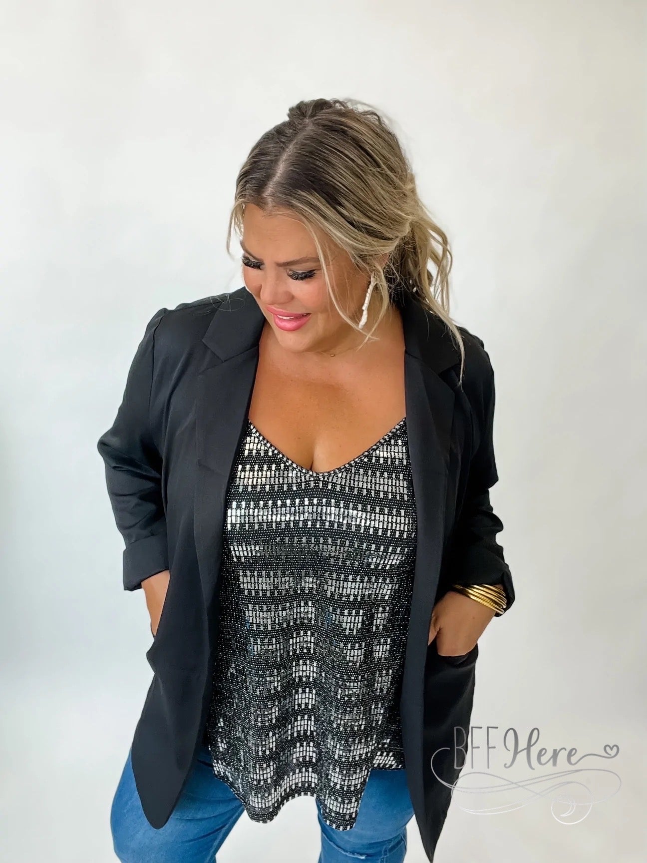 PREORDER—Portia Sparkle Tank Top - BFF Here