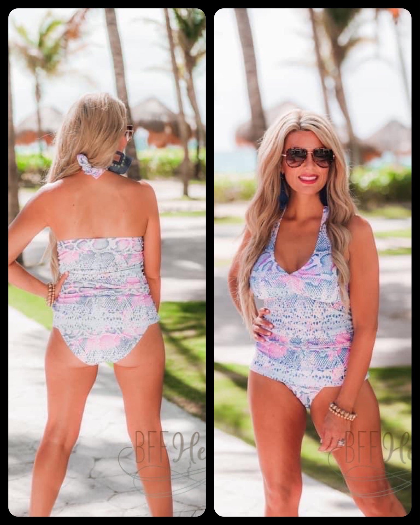 PREORDER—Salt & Sand Snake Tankini Swimsuit - BFF Here