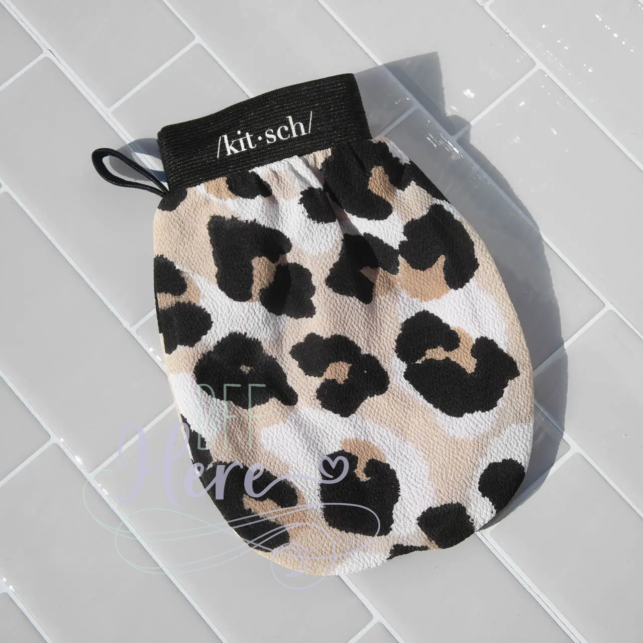 Eco-Friendly Exfoliating Glove - Leopard - BFF Here