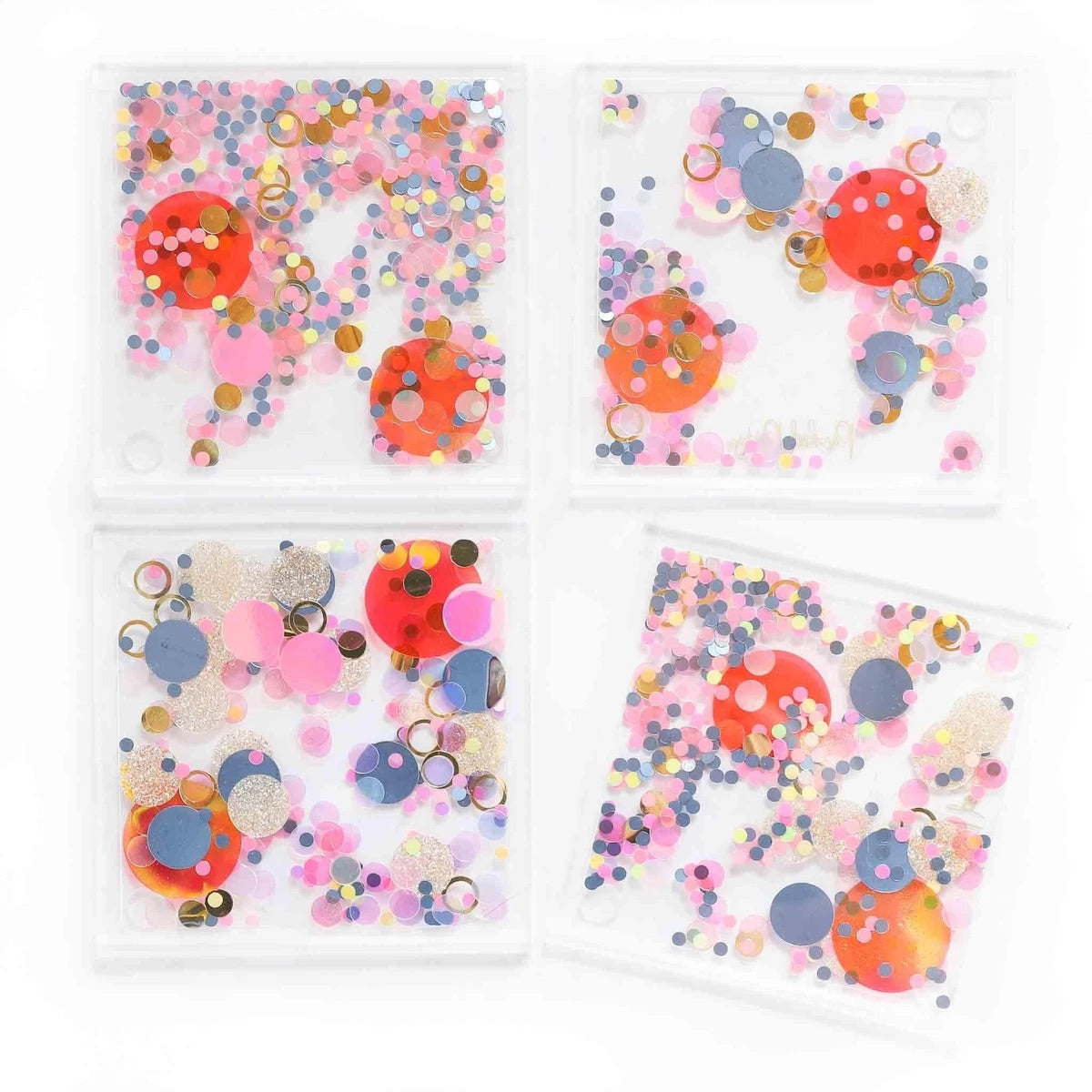 Just Coastin' Confetti Coasters by Packed Party - BFF Here