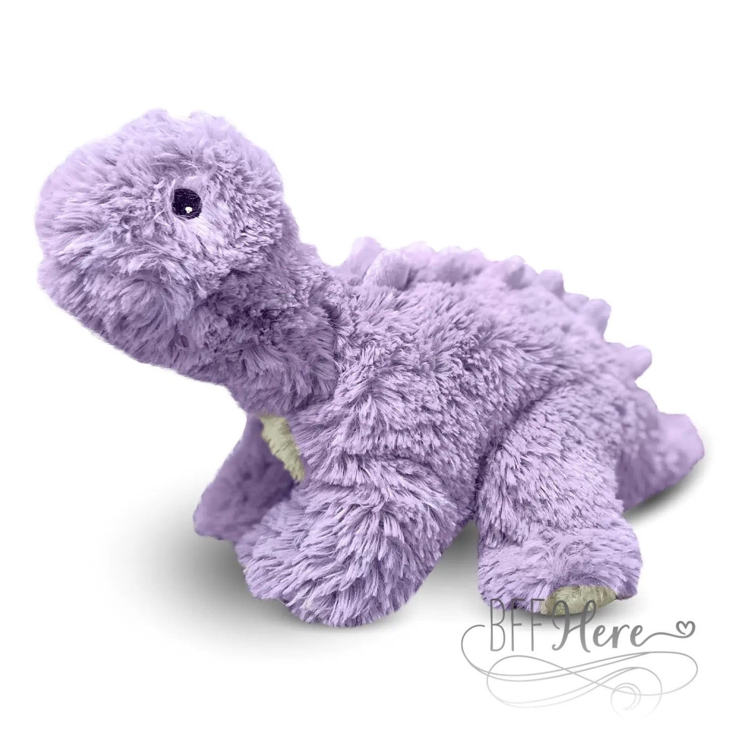 PREORDER — Warmies® Cozy Plush -- Purple Long Neck Dinosaur - BFF Here