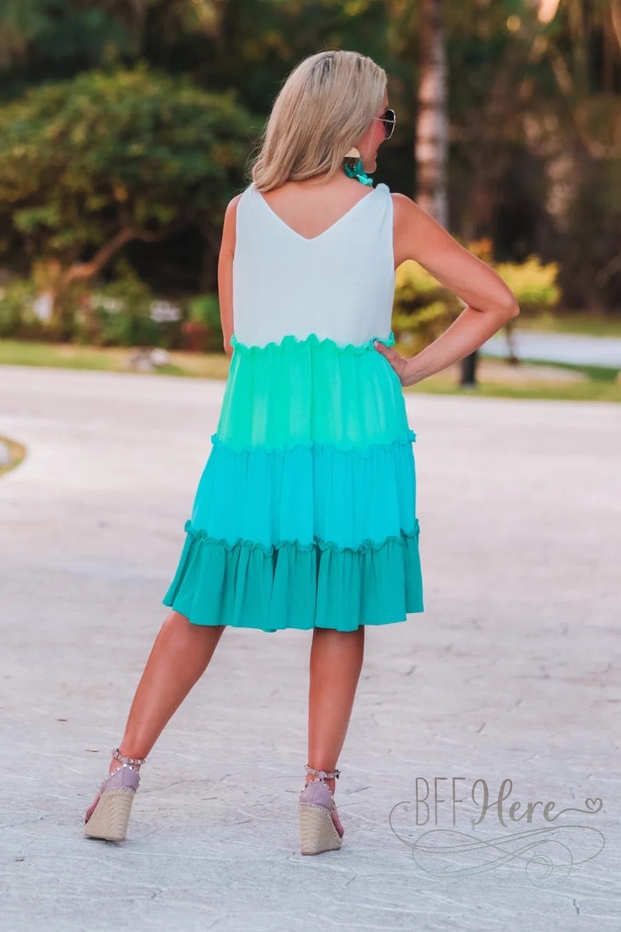 PREORDER-Marigold Tiered Dress - BFF Here