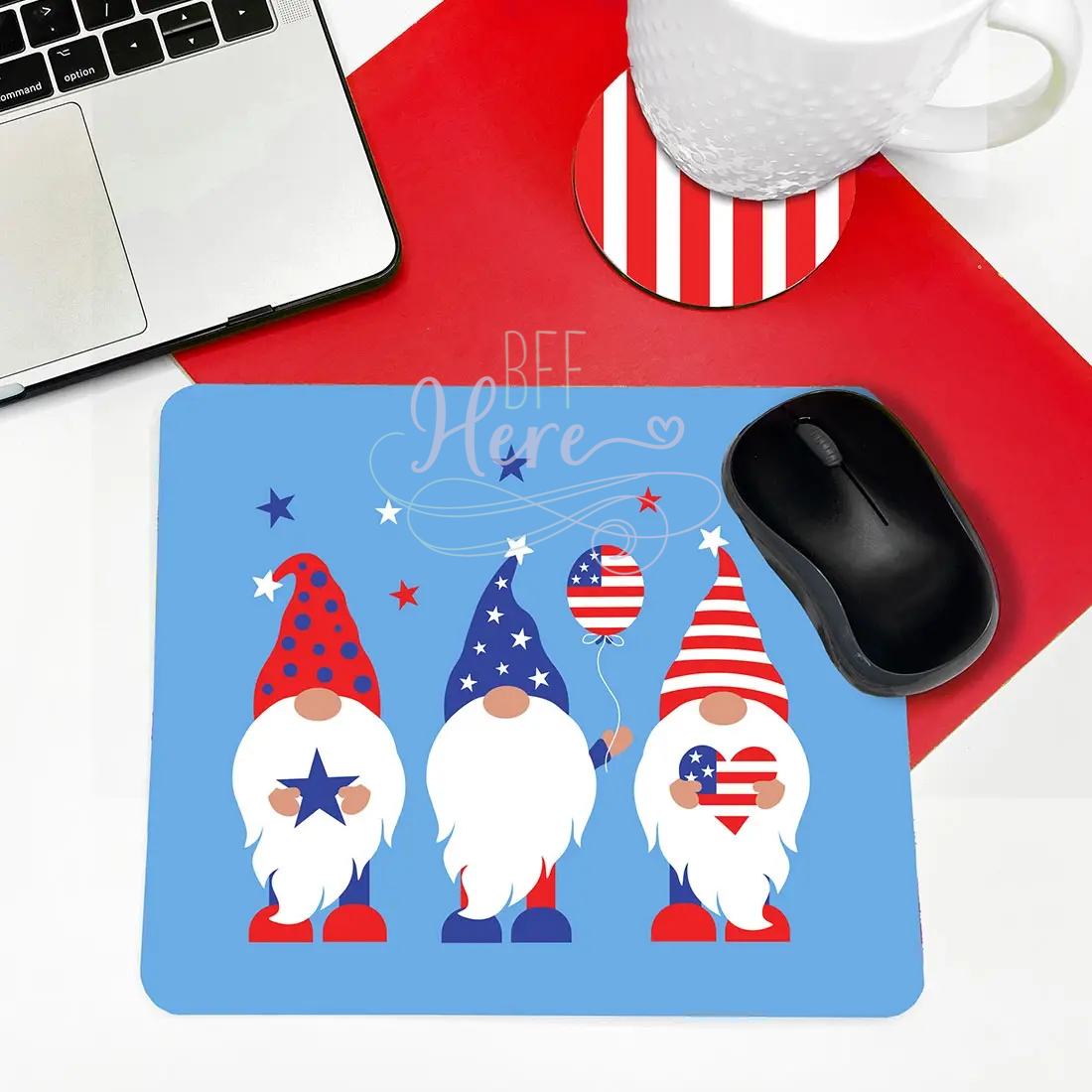 Patriotic Gnome Desk Set - BFF Here