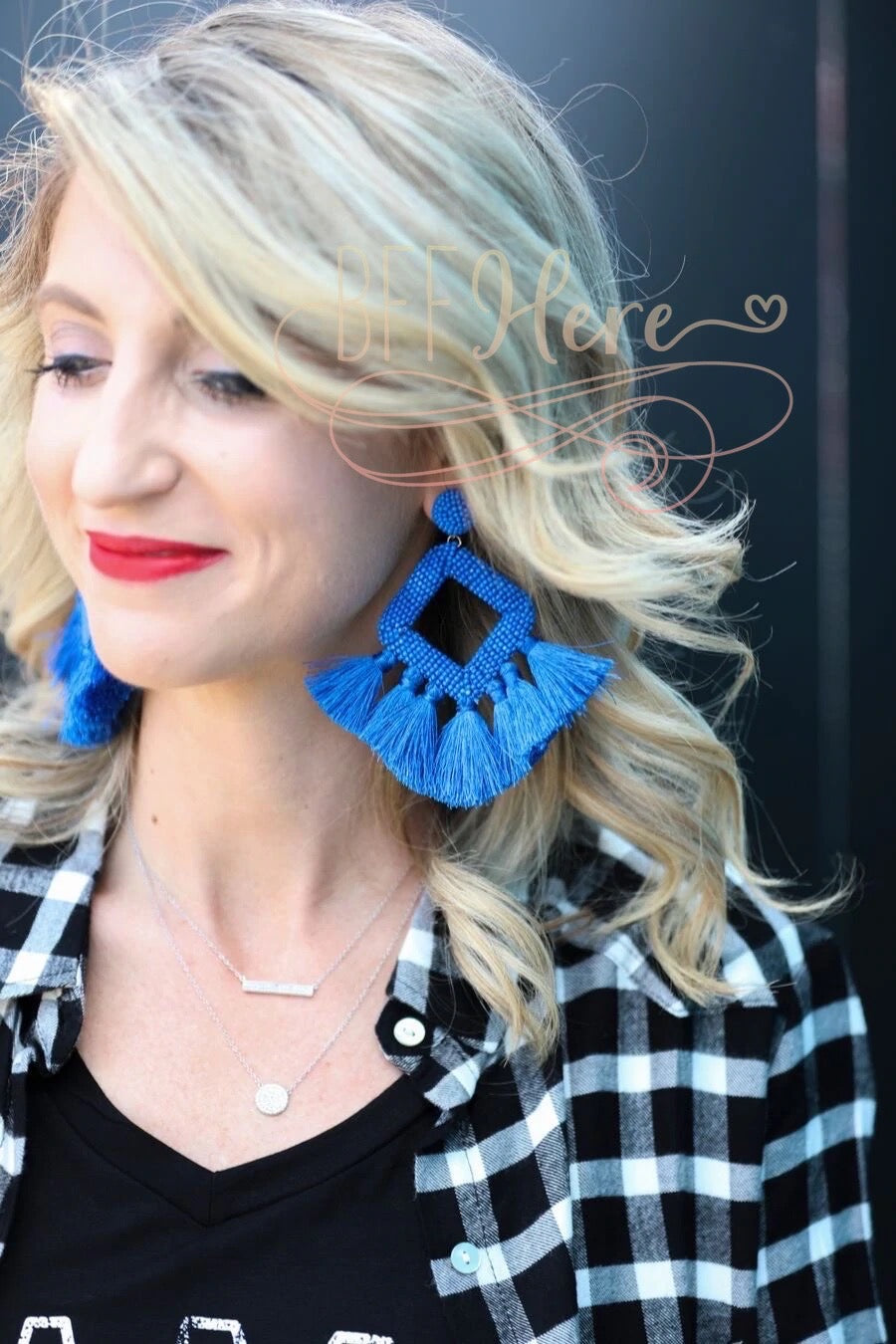 Ellie Fringe Drop Earrings - BFF Here