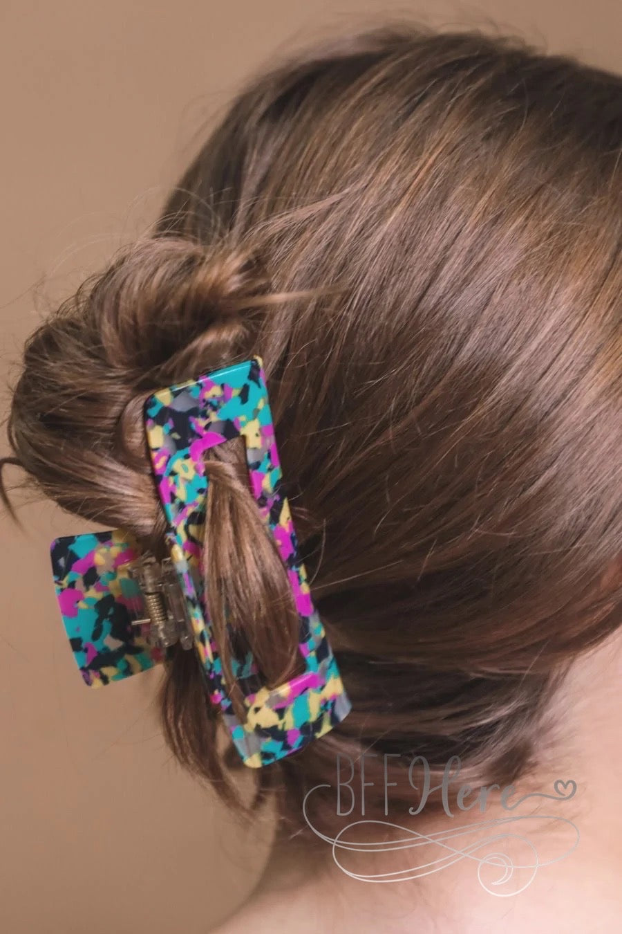 Marble Hair Clip — Choice of Color - BFF Here