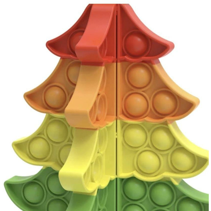 Pop-It Fidget 3-D Christmas Tree -- Choice of Color - BFF Here