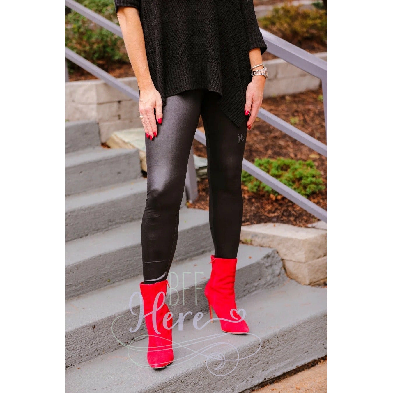 Jess Lea Faux Leather Leggings - BFF Here