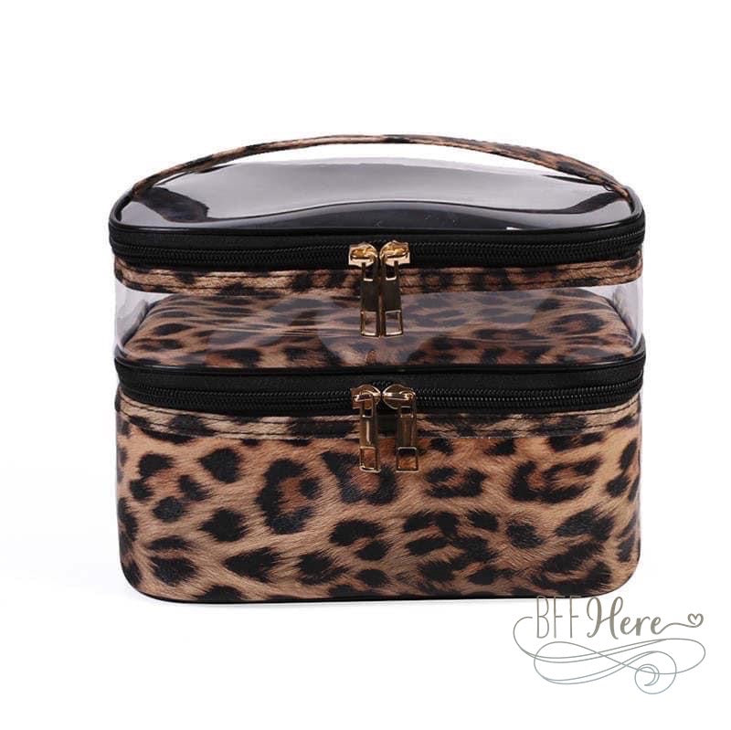 Cosmetic Bag — Leopard - BFF Here