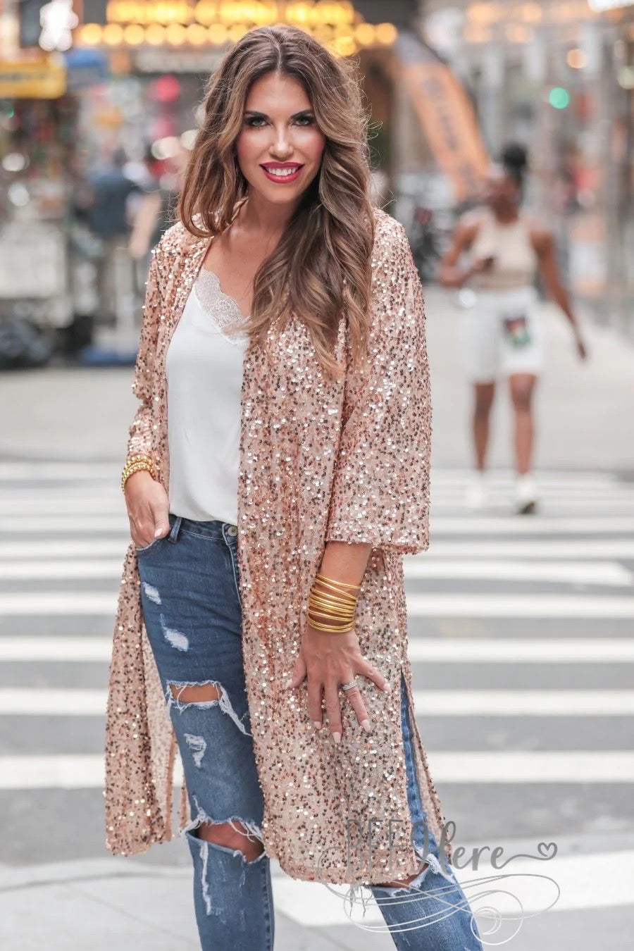 All Ritz Sequin Kimono - BFF Here