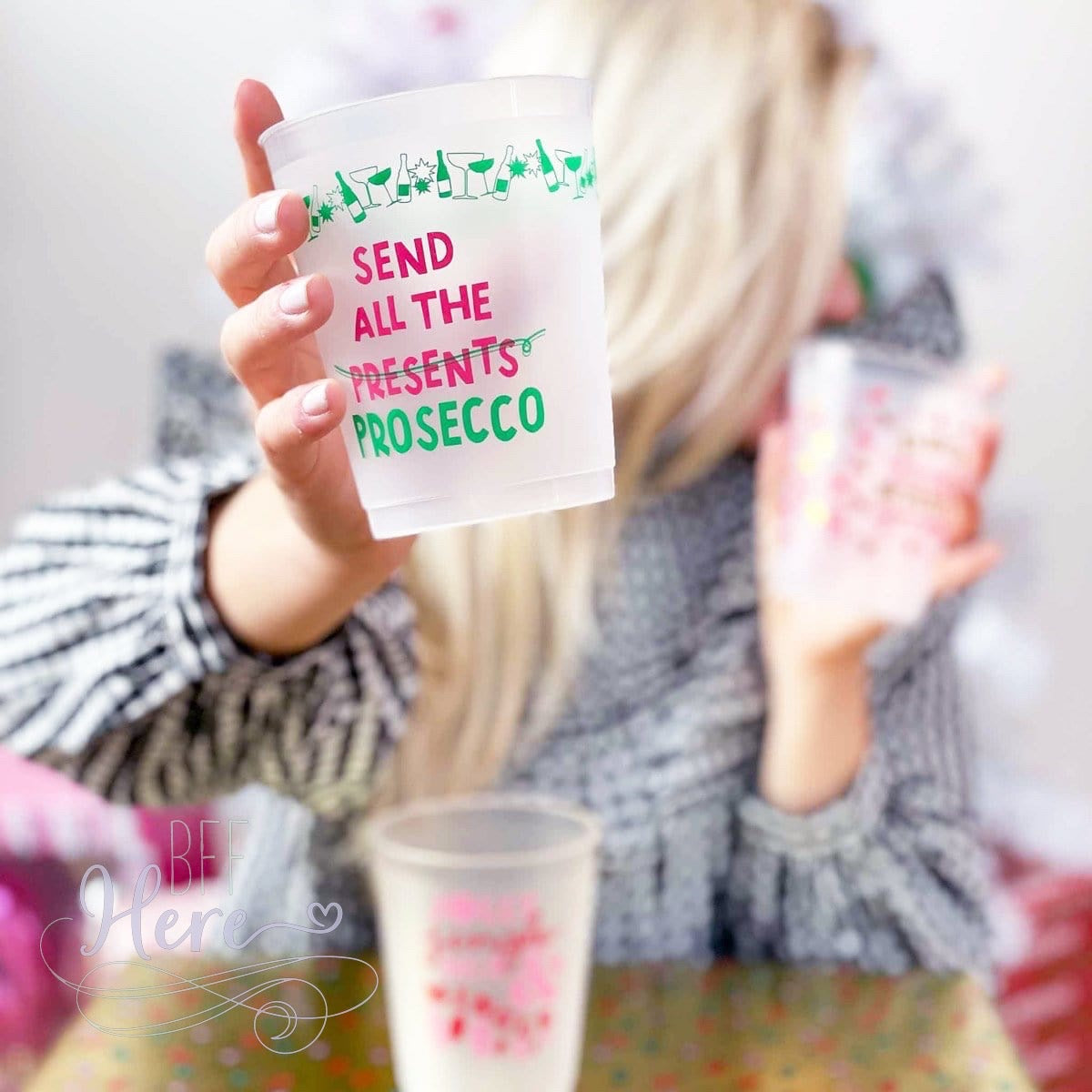 Send All the Prosecco Cupstack Set by Packed Party - BFF Here