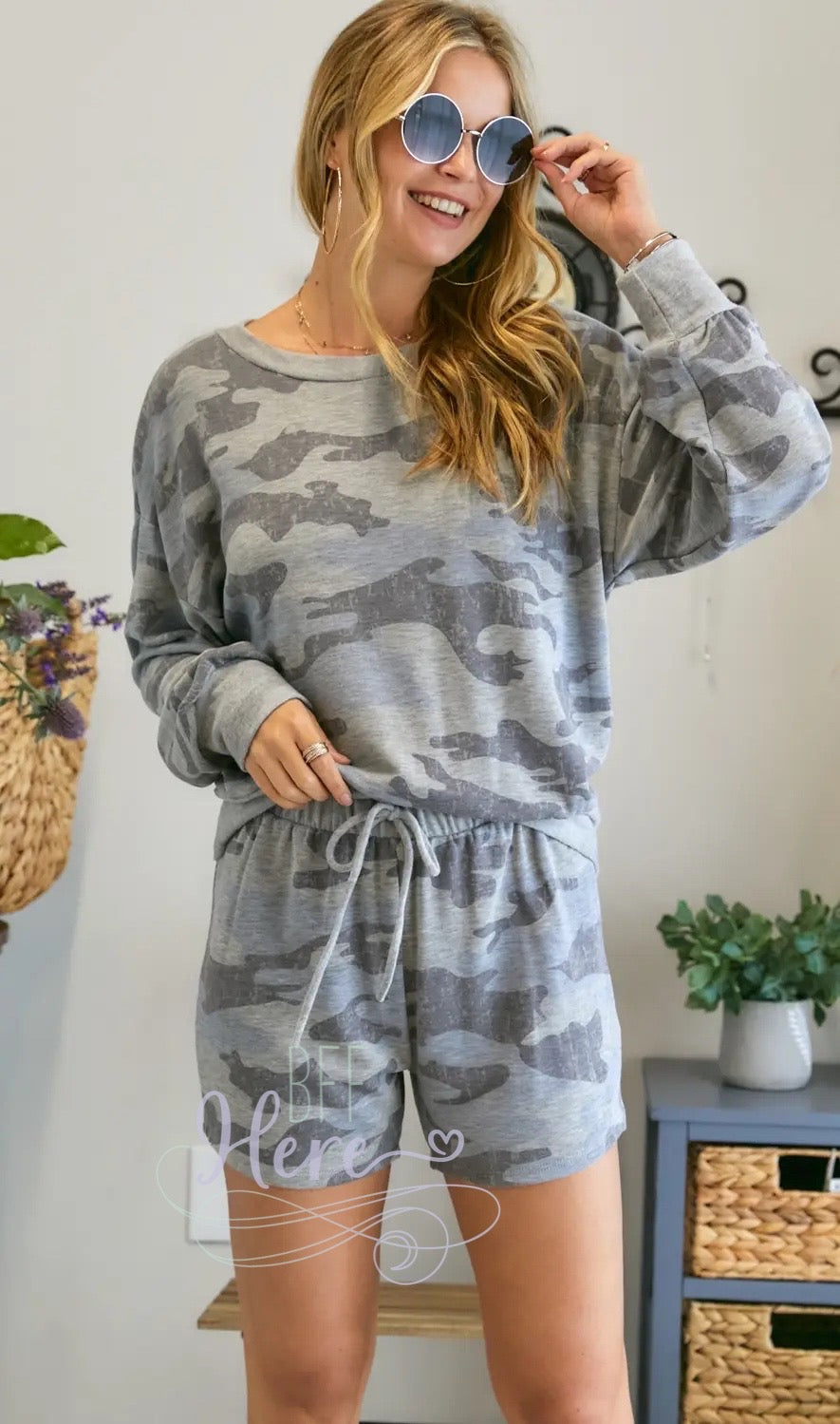 Kylia Camouflage Lounge Set - BFF Here