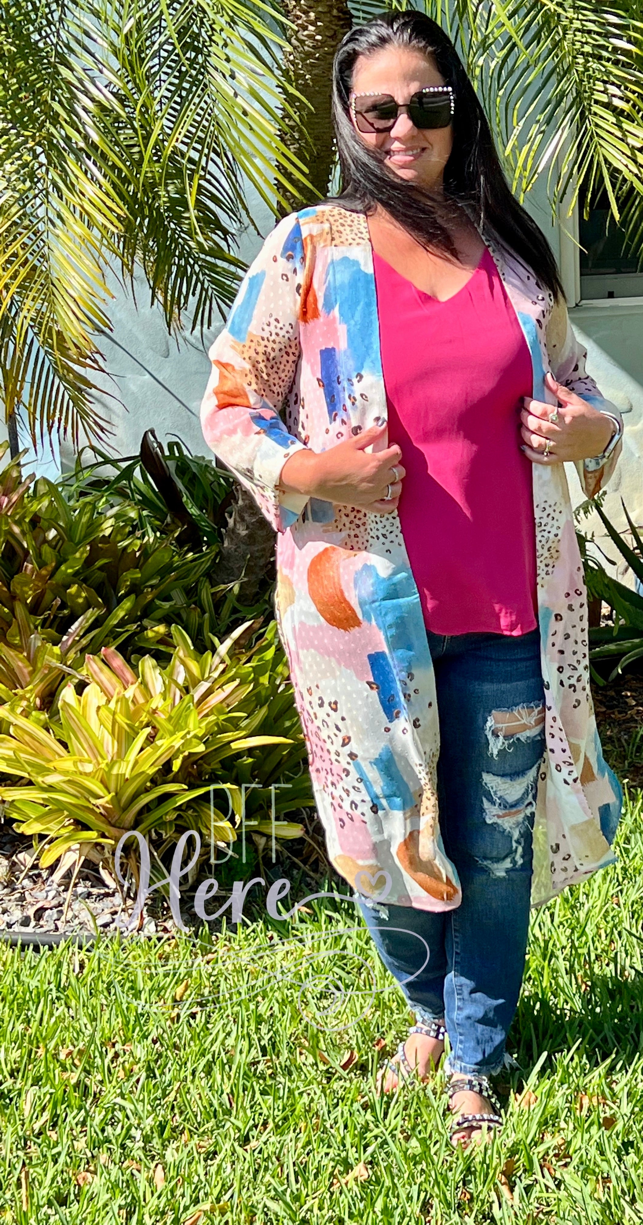 Paint The Sky Kimono - BFF Here