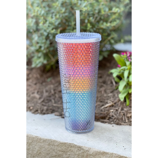 Studded Tumbler — Rainbow - BFF Here