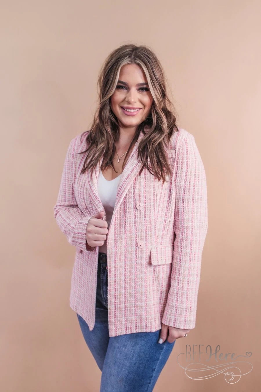 Fashionable Affairs Tweed Blazer - BFF Here