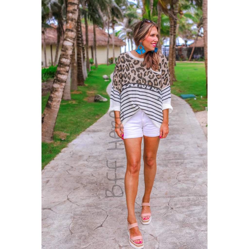 Portland Leopard Lightweight Sweater - BFF Here