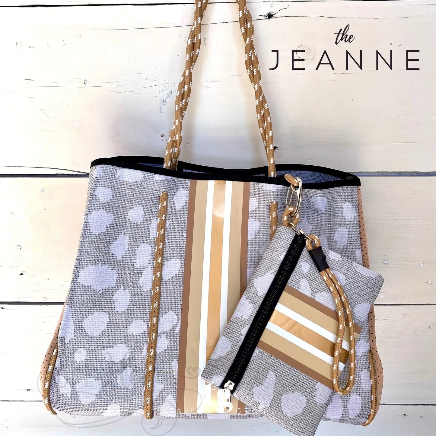 Neoprene Tote -- Jeanne - BFF Here